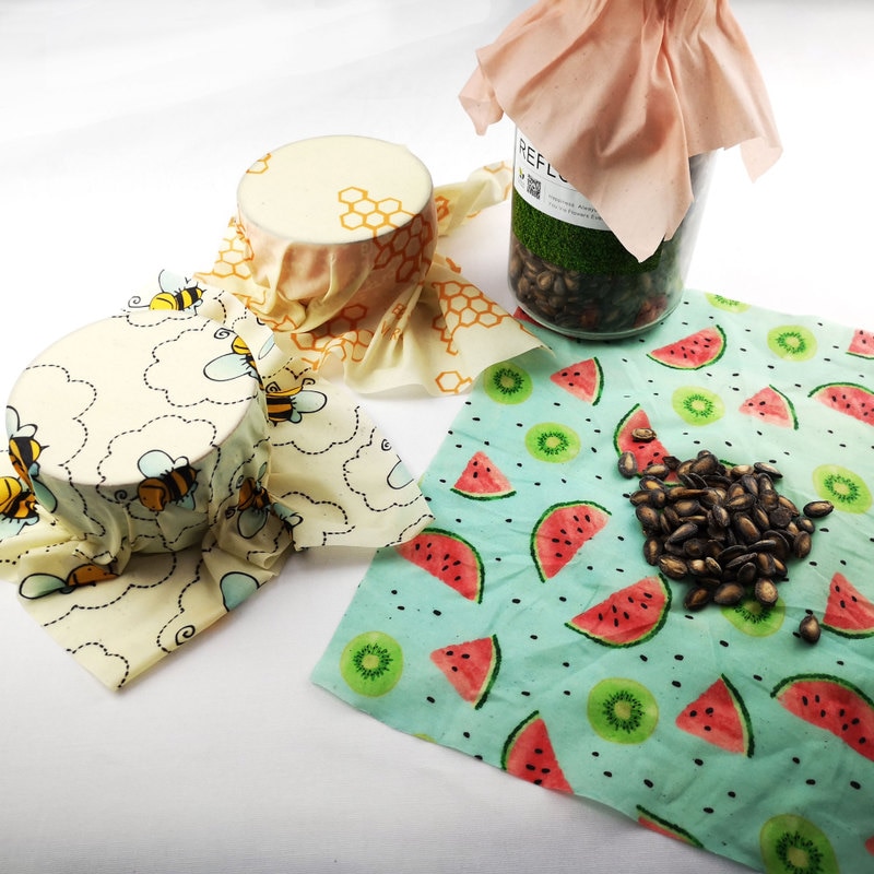 Beeswax Food Wrap Reusable Sheet - Image 6