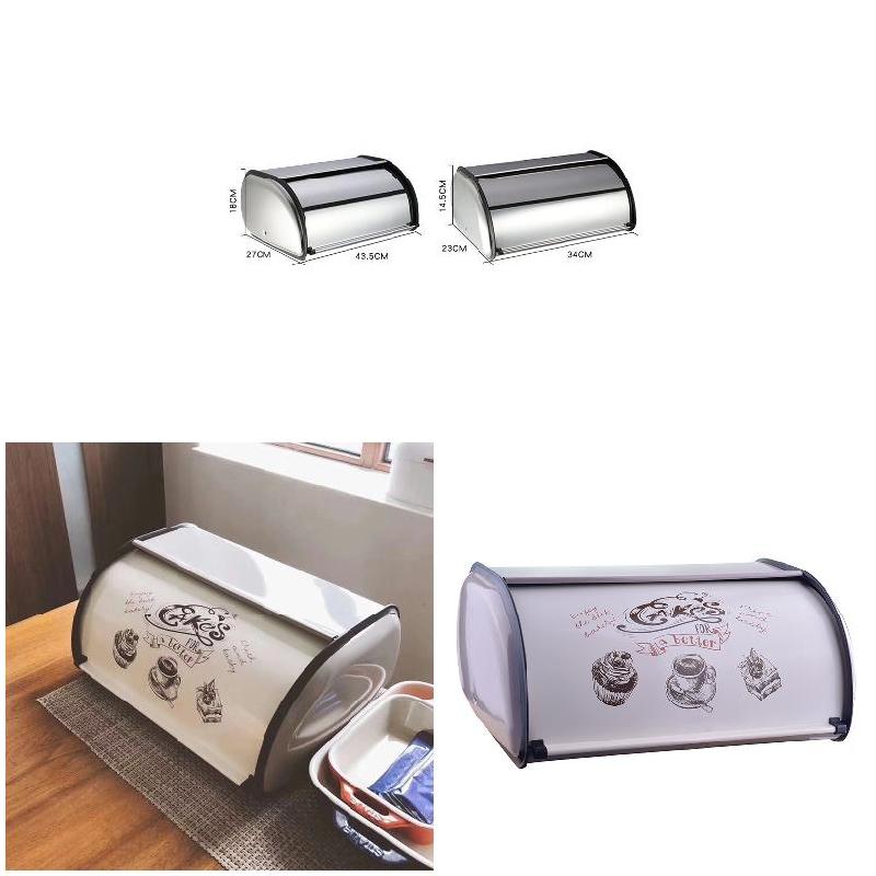 Bread Storage Container Metal Box - Image 4