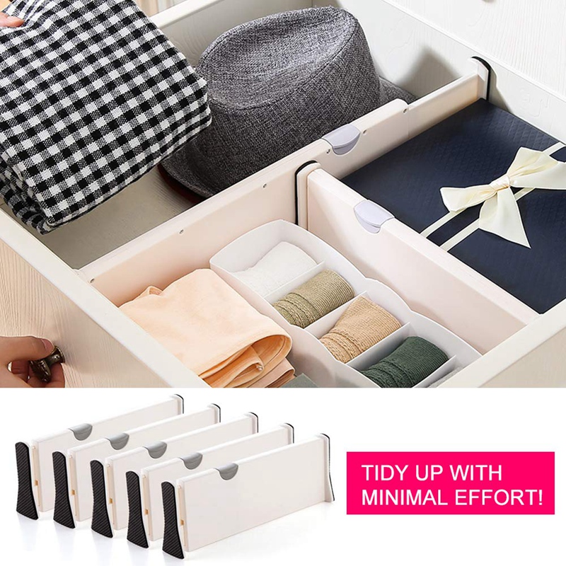 Expandable Drawer Dividers Set (5pcs)