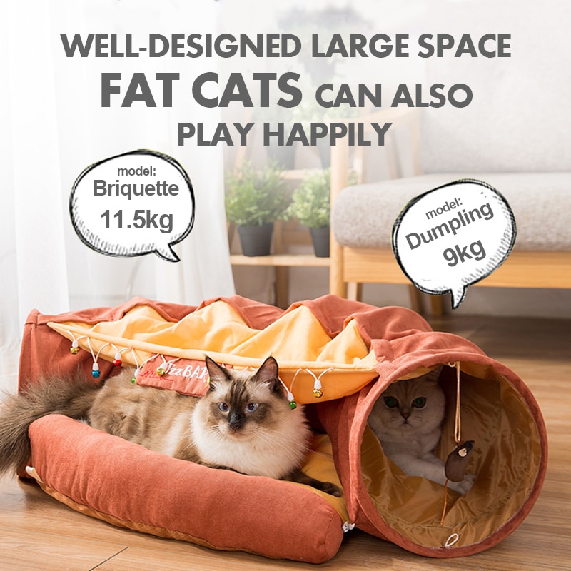 Cat Tunnel Bed Foldable Play Tunnel - Image 4