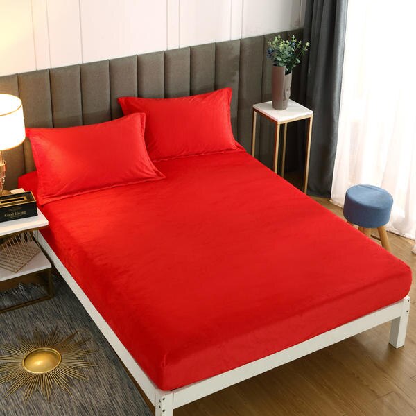 Bed Sheet Cover Flannel Fitted Sheet - Image 6