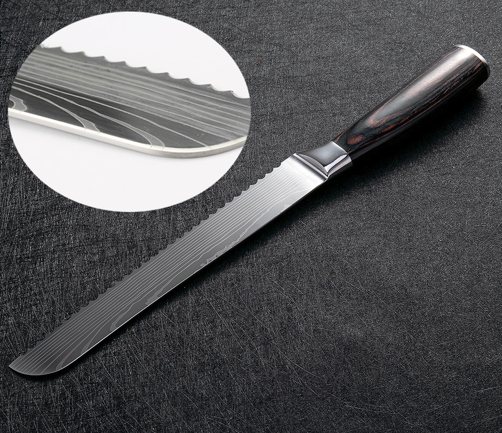 Bread Knife Stainless Serrated Blade