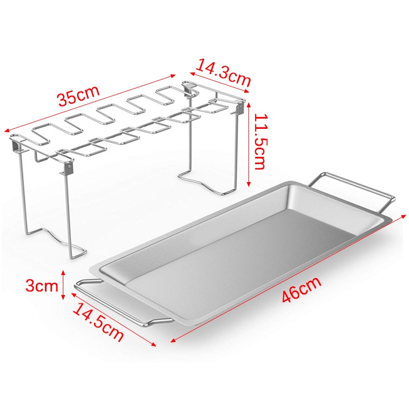 14 Grid Drumstick Rack Oven Griller - Image 2