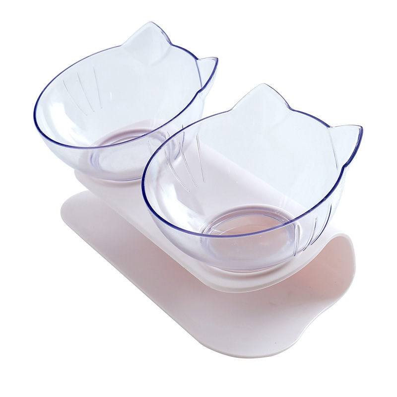 Cat Bowls Transparent Feeding Pet Bowl - Image 4