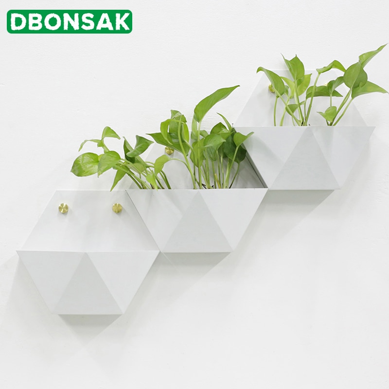 Geometric Plant Pot Wall-Mount Planter