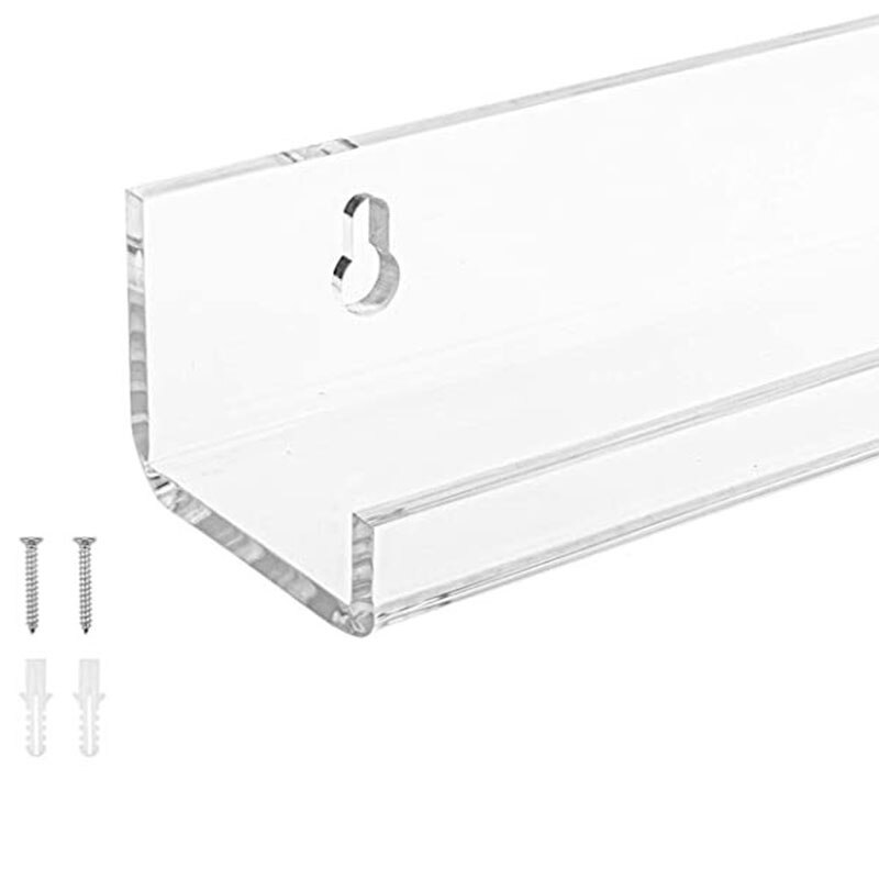Clear Wall Shelves Acrylic Racks (3pcs) - Image 2