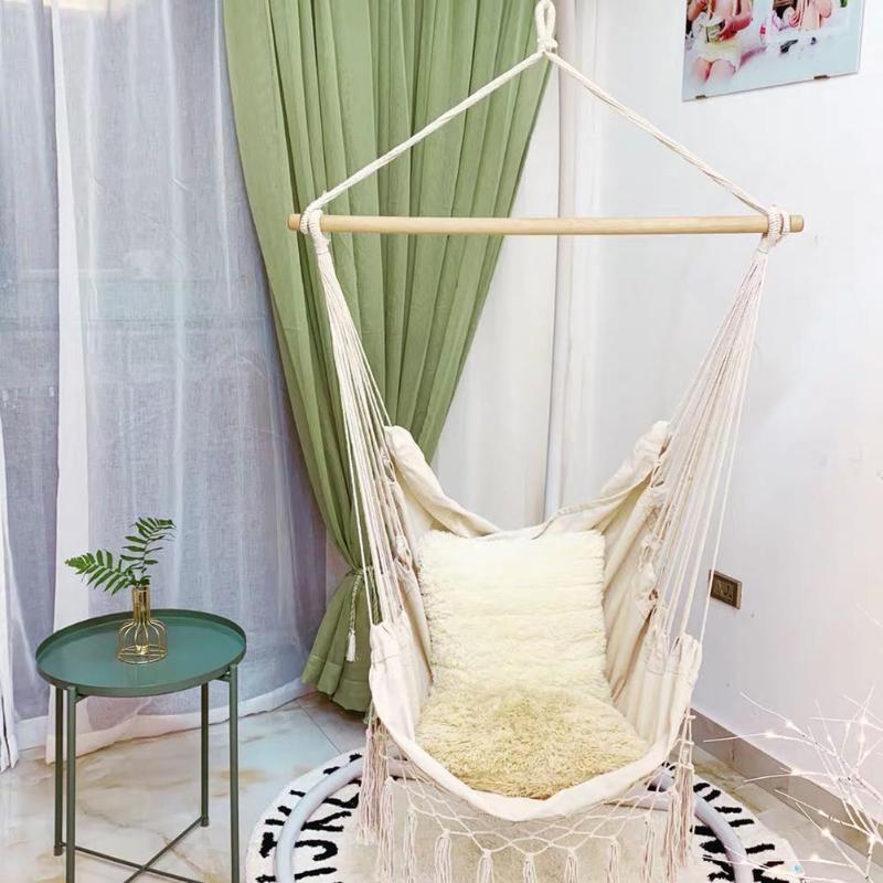 Boho Hanging Chair Rope Hammock - Image 6