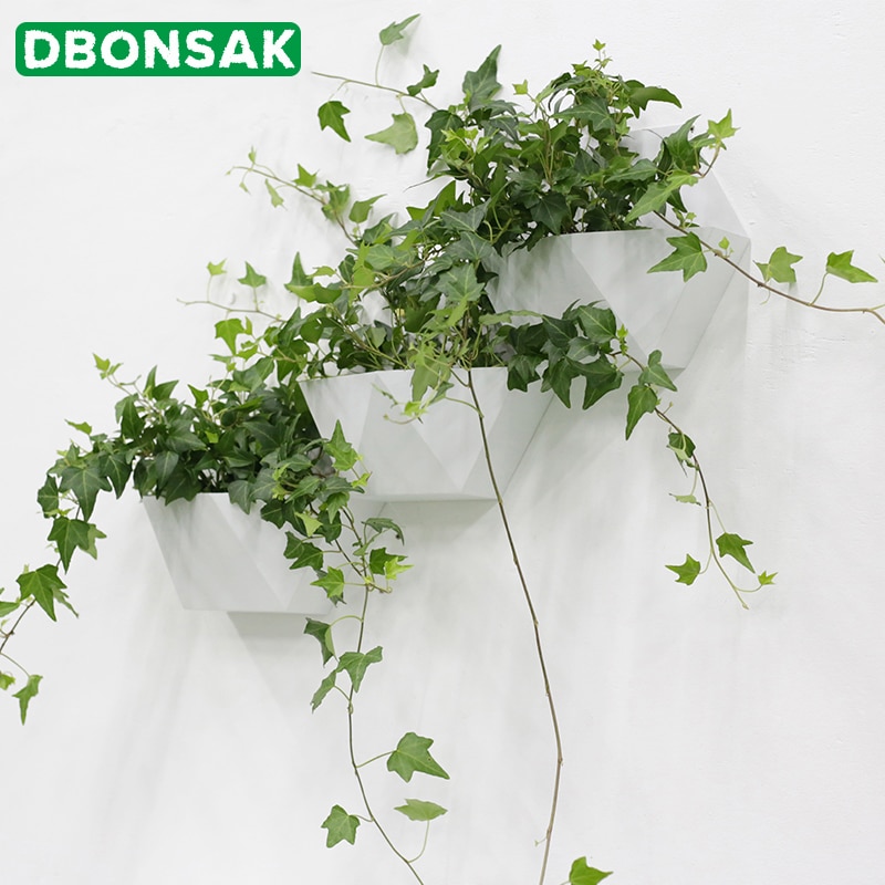 Geometric Plant Pot Wall-Mount Planter - Image 3