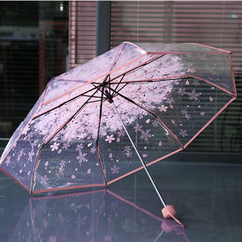 3 Fold Umbrella Cherry Blossom Design - Image 5