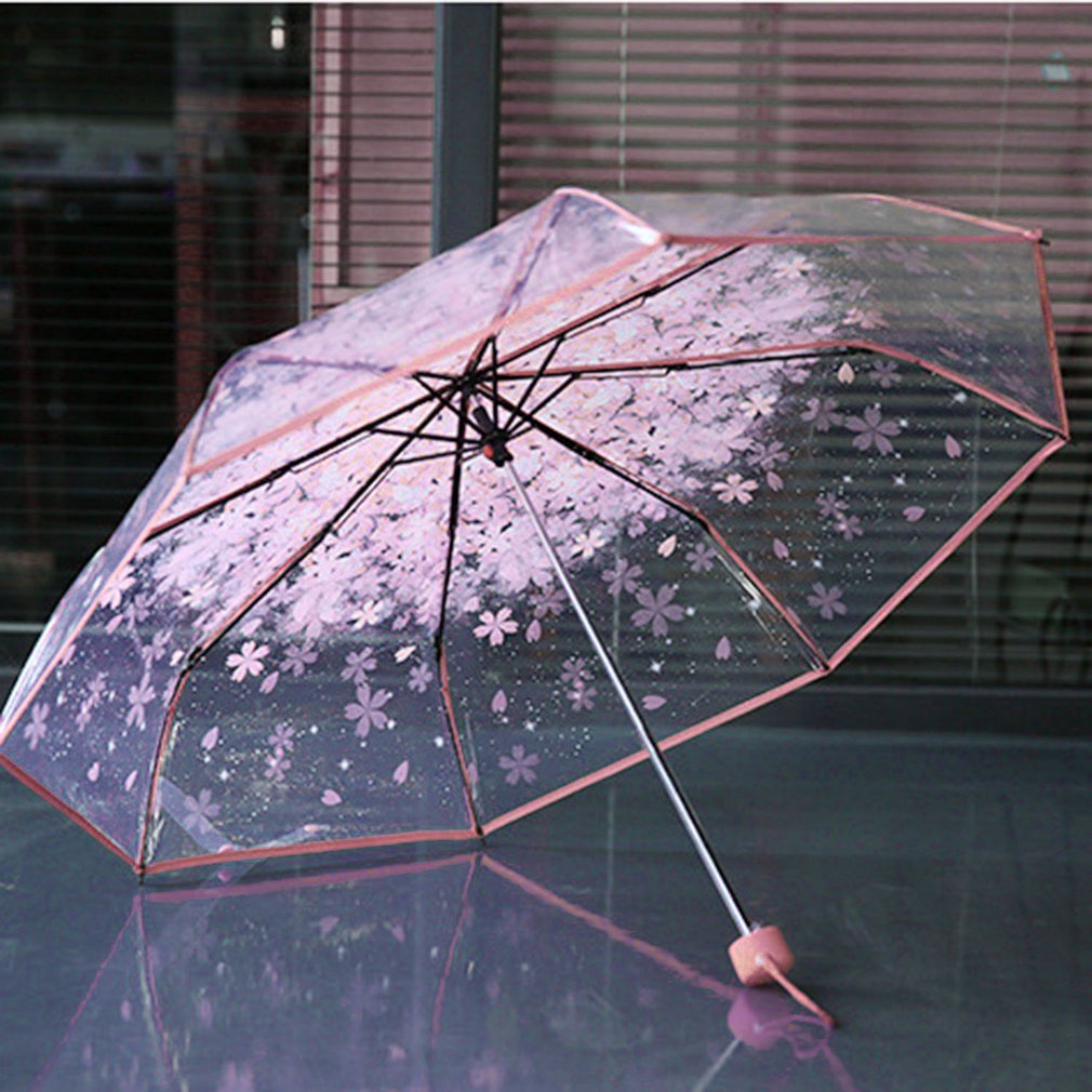 3 Fold Umbrella Cherry Blossom Design - Image 5