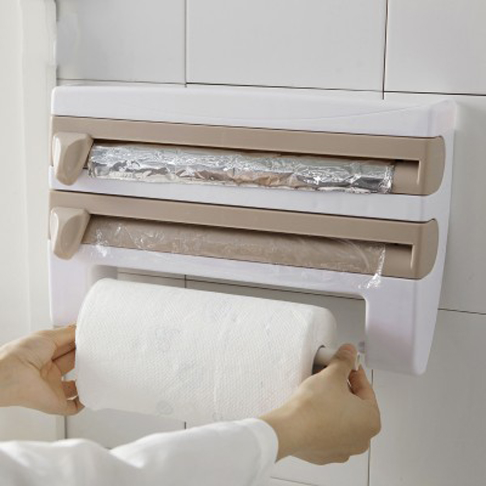 4-in-1 Kitchen Organizer Wall Mounted Rack/Dispenser/Shelf - Image 4