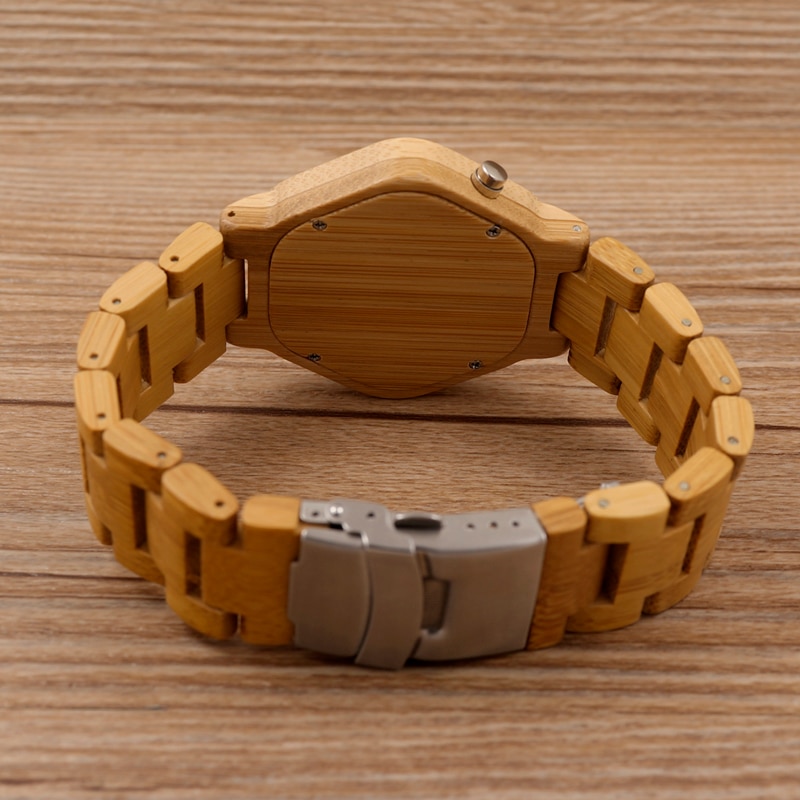 Digital Wooden Watch for Men - Image 3