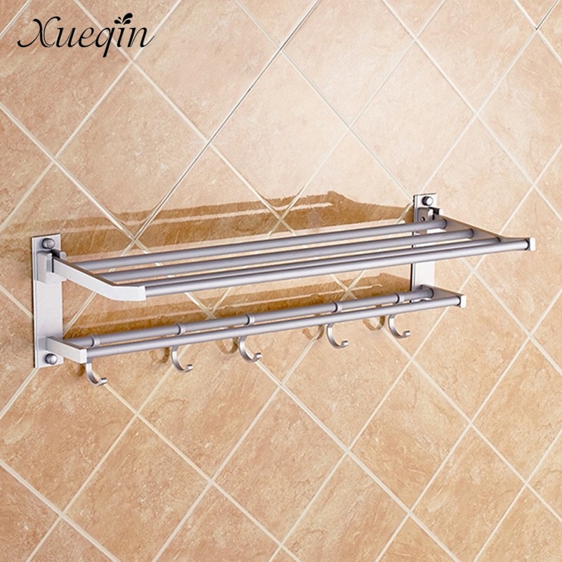 Bathroom Towel Shelf Clothes Rack - Image 4