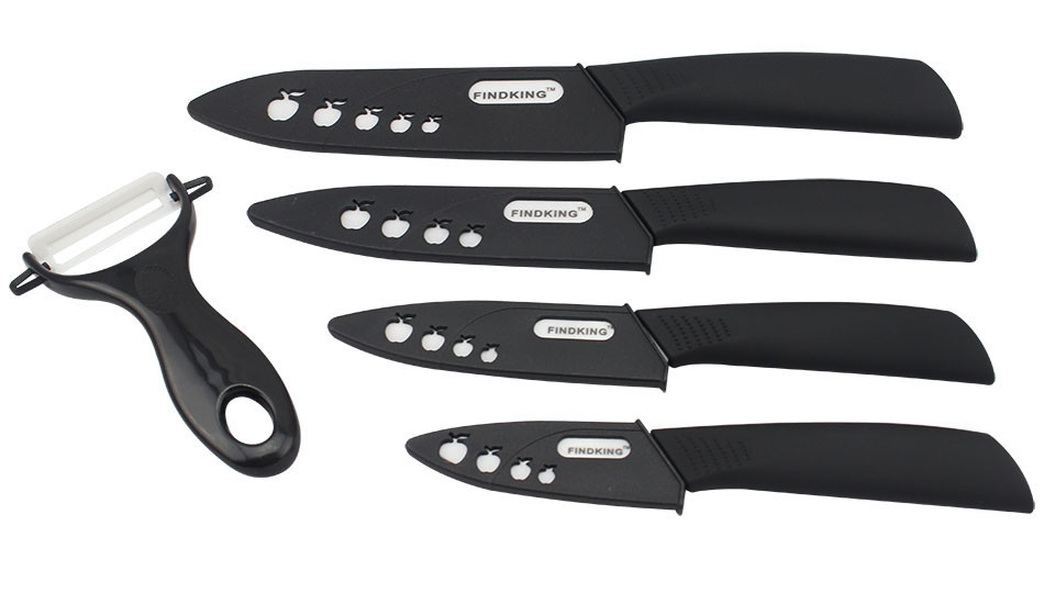 9 Pc Ceramic Knife set-3 4 5 6 inch Knives With Peeler and Covers - Image 3