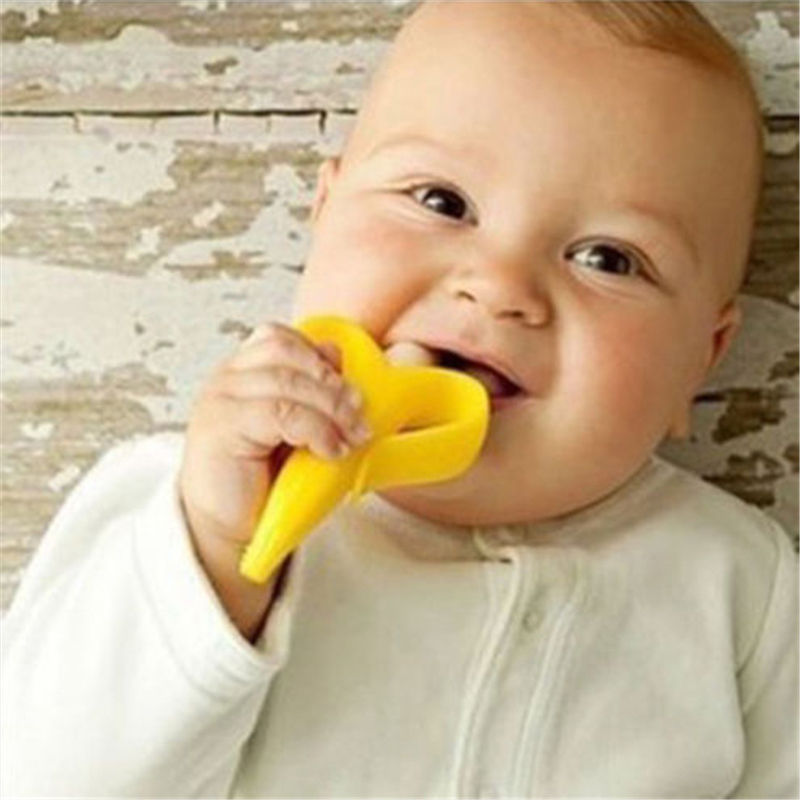 2-in-1 Banana Silicone Baby Toothbrush - Image 4