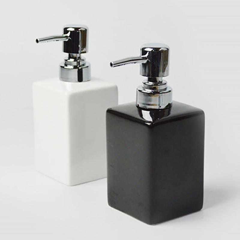 Ceramic Soap Dispenser with Tray - Image 5