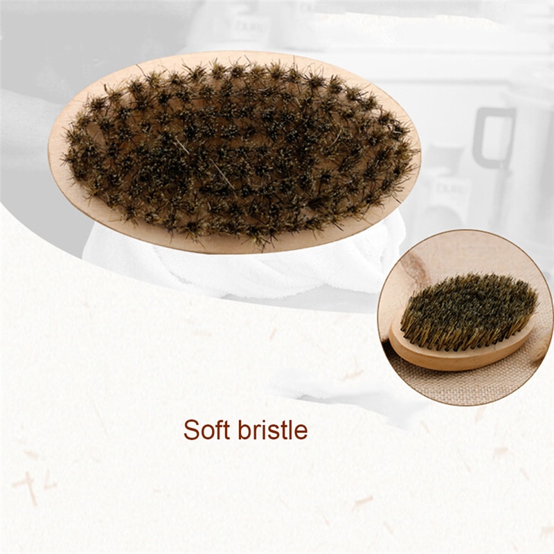 Boar Bristle Brush 3PC Set for Men - Image 2
