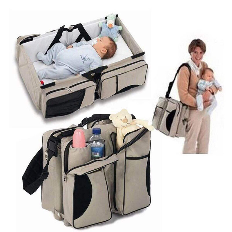 2-In-1 Portable Collapsible Baby Crib and Diaper Bag - Image 6