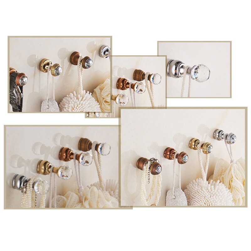 Decorative Wall Hooks Crystal Design (5 PCS) - Image 3