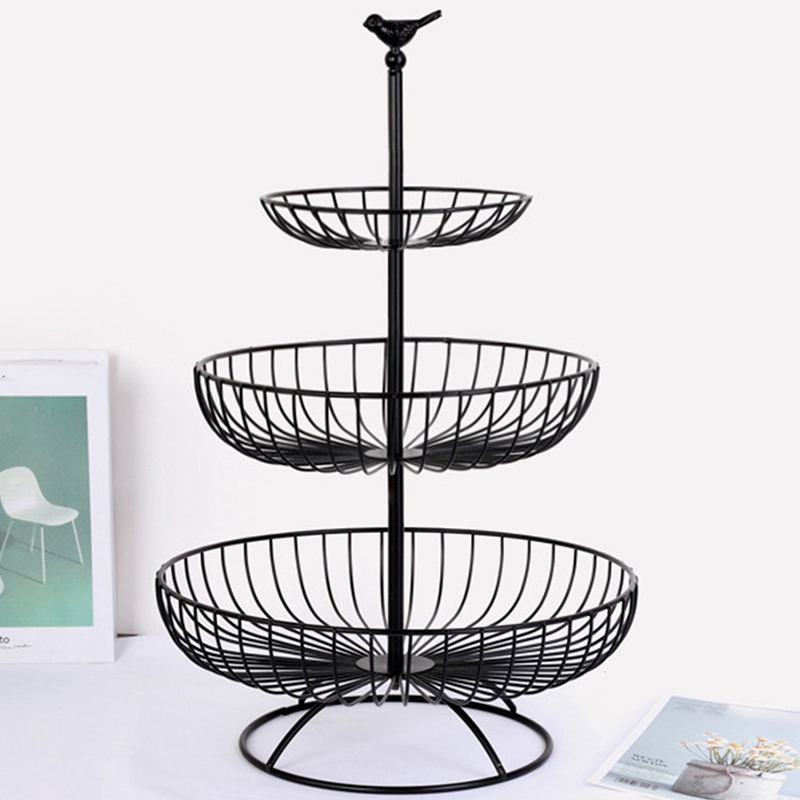 3 Tier Fruit Basket Metal Stand - Image 6
