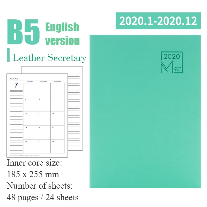 2020 Planner Notebook Agenda Organizer