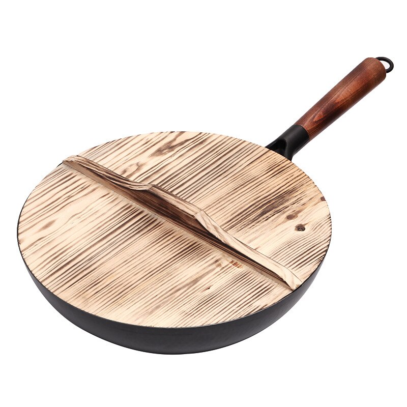 Cast Iron Wok Non-Coated Cookware - Image 6
