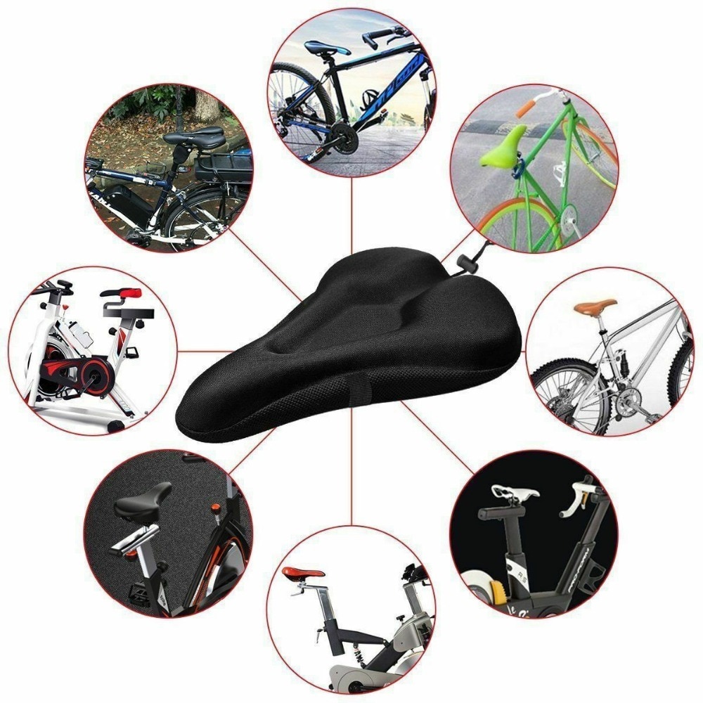 Padded Bicycle Seat Cover 3D Pad Cushion - Image 3