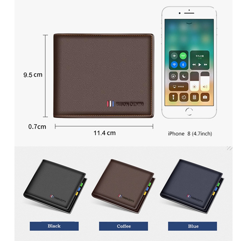 Bifold Wallet Male Fashion Purse - Image 4