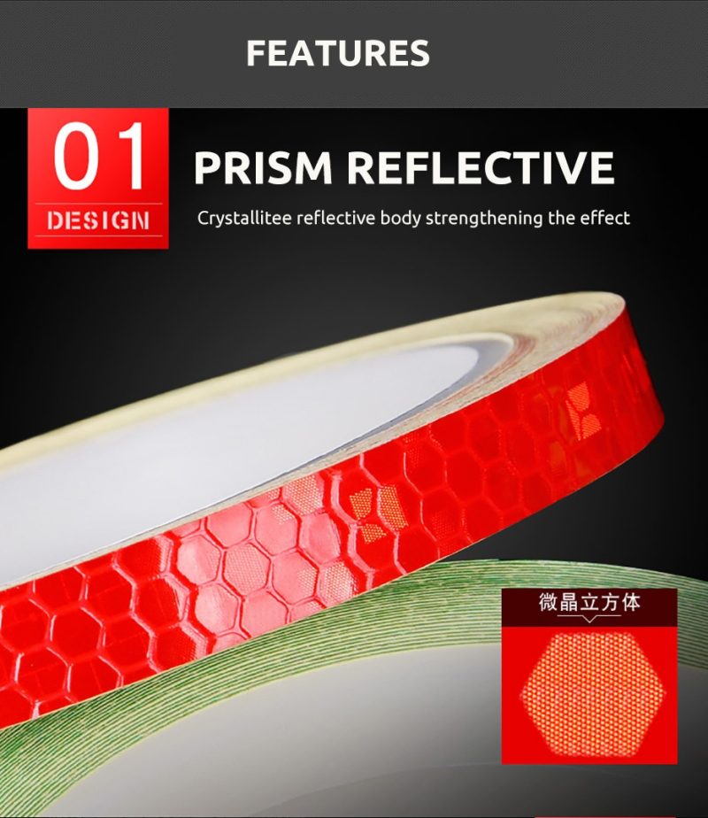 Bike Reflective Sticker Waterproof Strip - Image 3