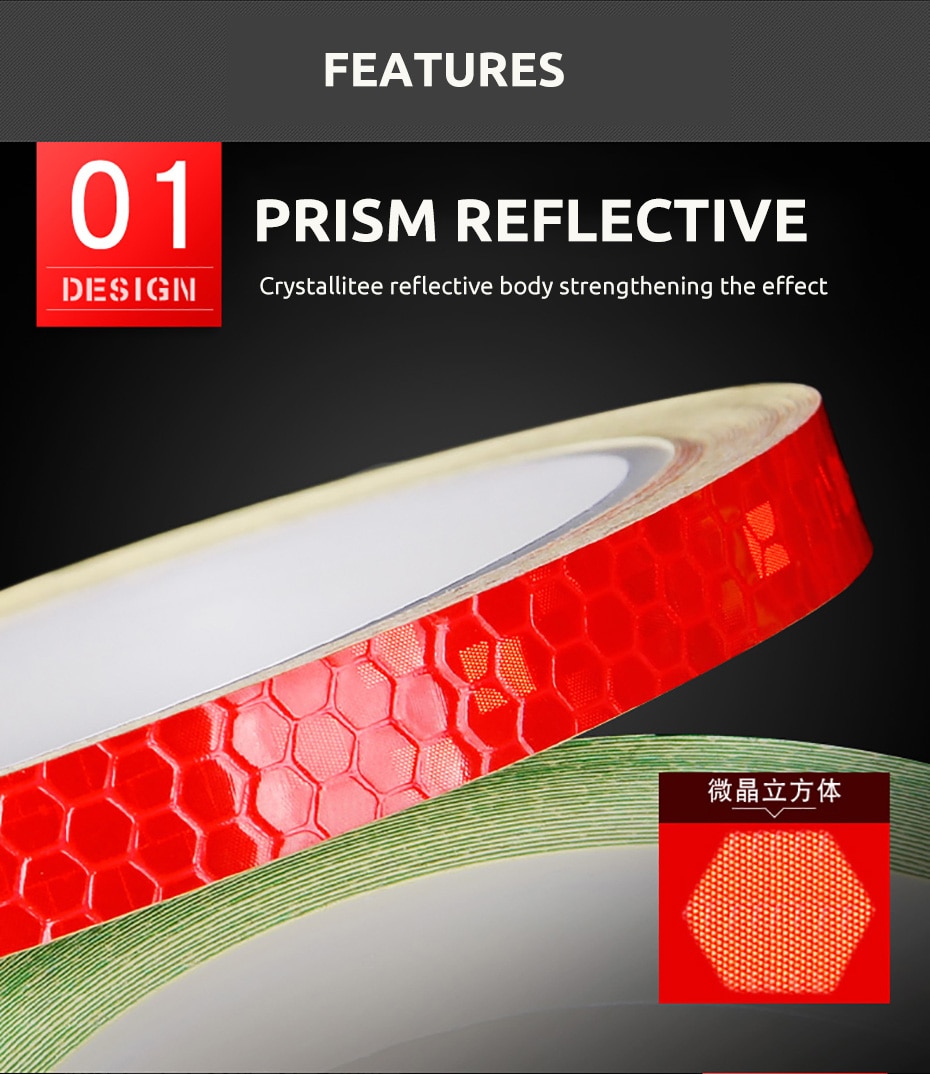 Bike Reflective Sticker Waterproof Strip - Image 3