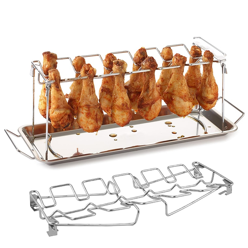 14 Grid Drumstick Rack Oven Griller - Image 3
