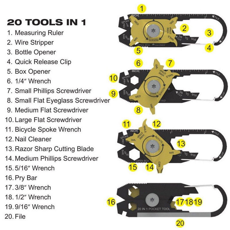 20in1 Screwdriver Kit Emergency Tool Repair Set - Image 2