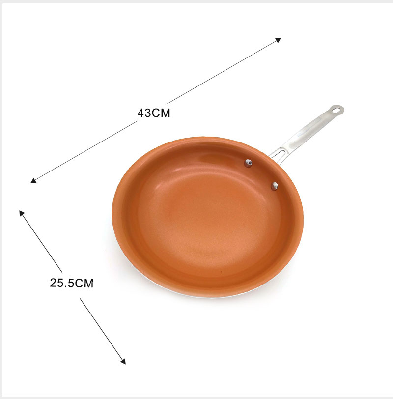 10 Non-stick Copper Frying Pan - Image 4