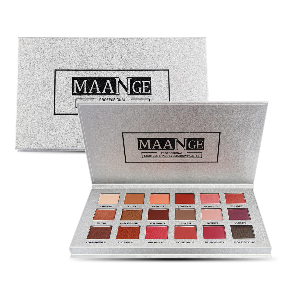 18 Color Shimmer Glitter Eyeshadow - Image 5