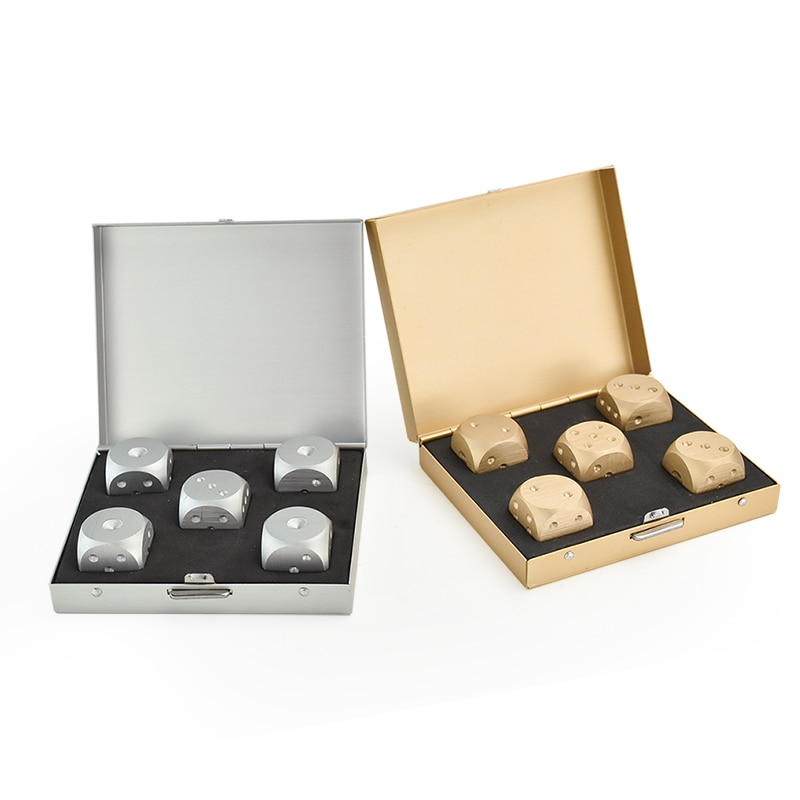 Dice Set Aluminum Whiskey Stones - Image 5