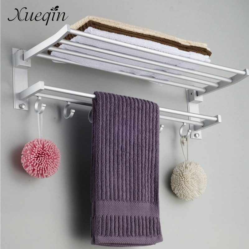 Bathroom Towel Shelf Clothes Rack - Image 2