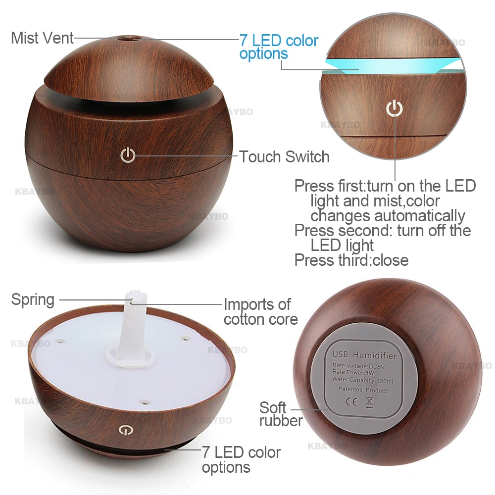 Cool Mist Diffuser Aromatherapy Air Purifier - Image 3