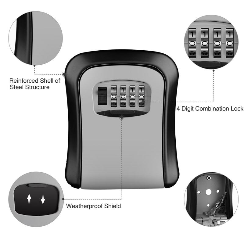 Key Safe Lock Box 4 Digit Lock - Image 5
