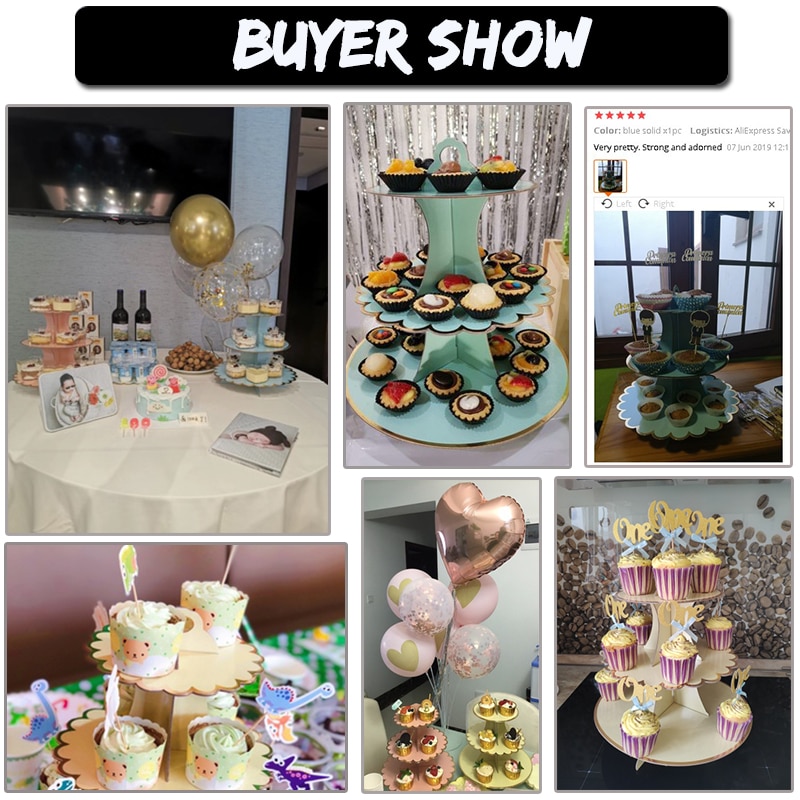 3 Tier Cupcake Stand For Dessert Table