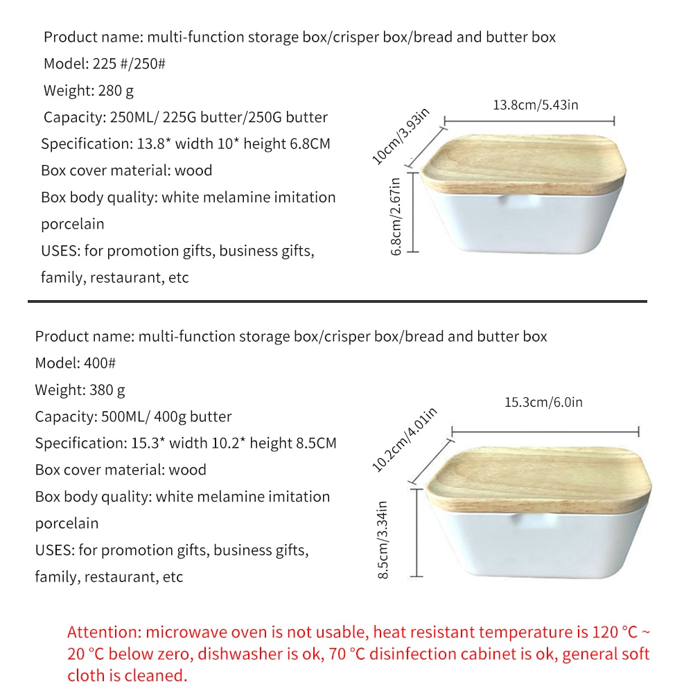 Butter Container Refrigerator Dishware
