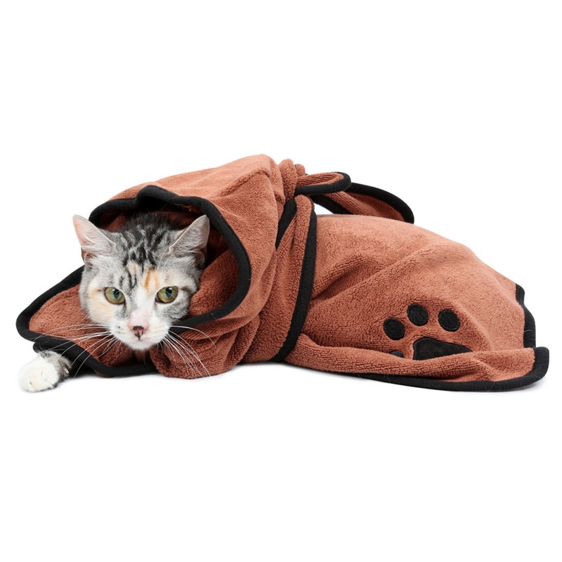 Dog Bathrobe Pet Microfiber Bath Towel - Image 4