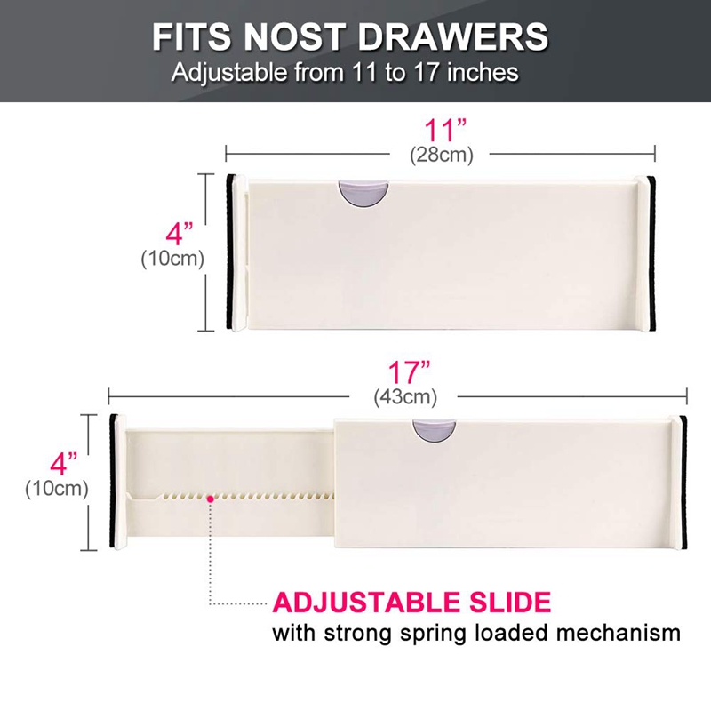 Expandable Drawer Dividers Set (5pcs) - Image 4