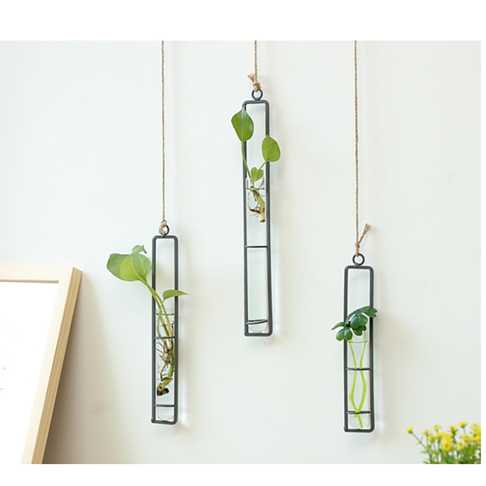 Glass Hanging Vase Hydroponic Tube Decor - Image 5