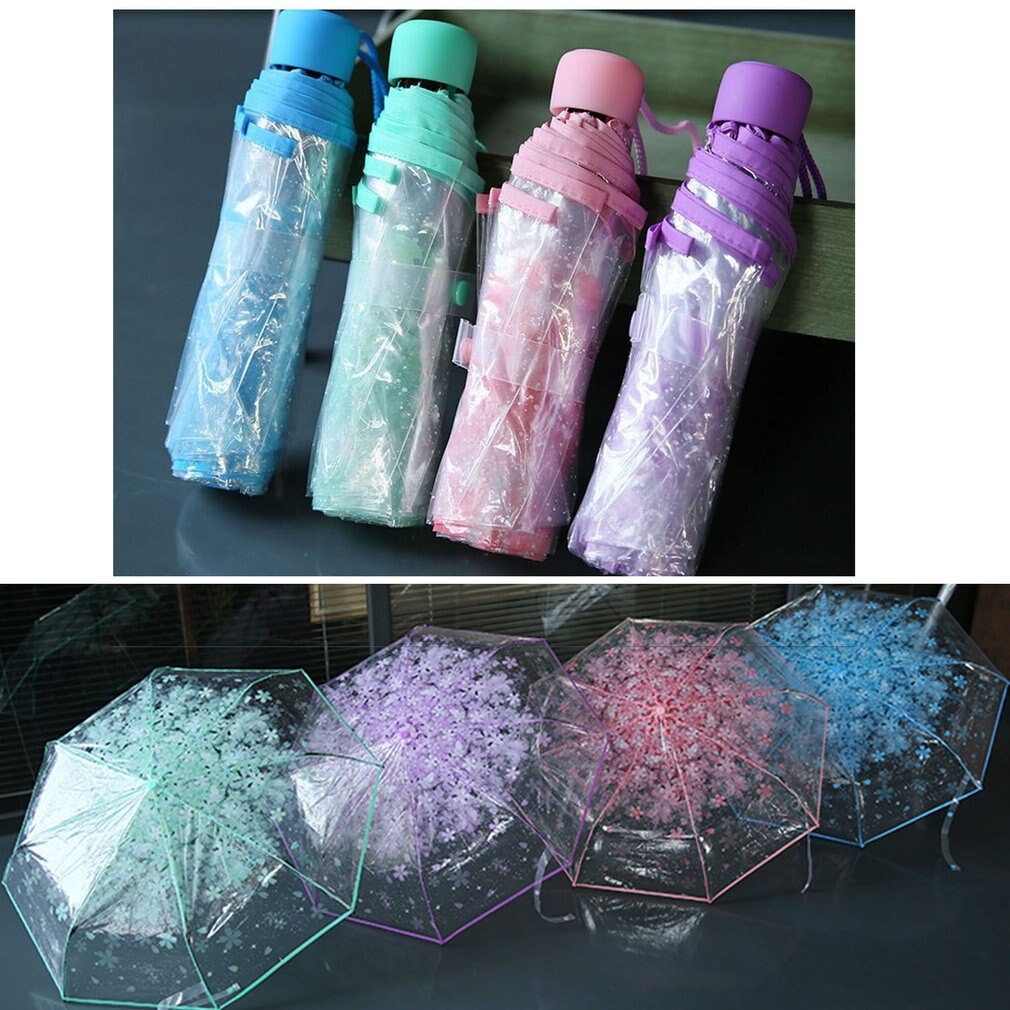3 Fold Umbrella Cherry Blossom Design - Image 4