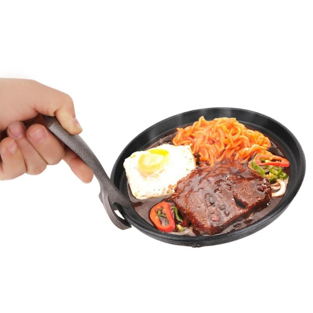 Cast Iron Sizzling Platter with Wooden Holder - Image 2