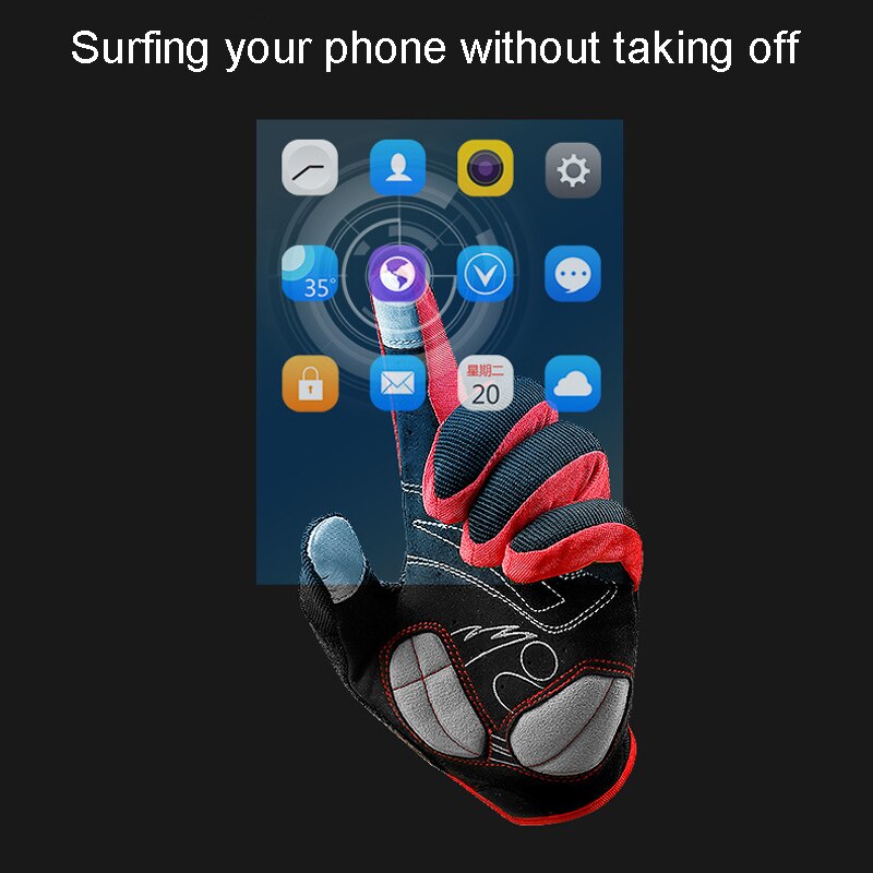 Hand Gloves for Bike Easy Phone Touch - Image 5