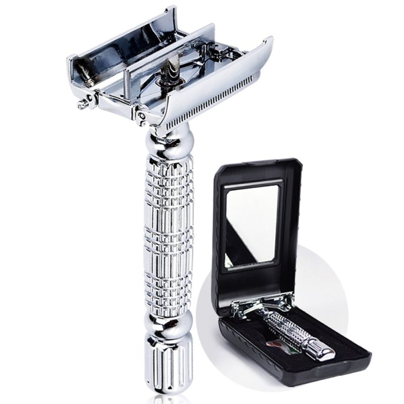 Double Edge Razor with Mirrored Case - Image 6