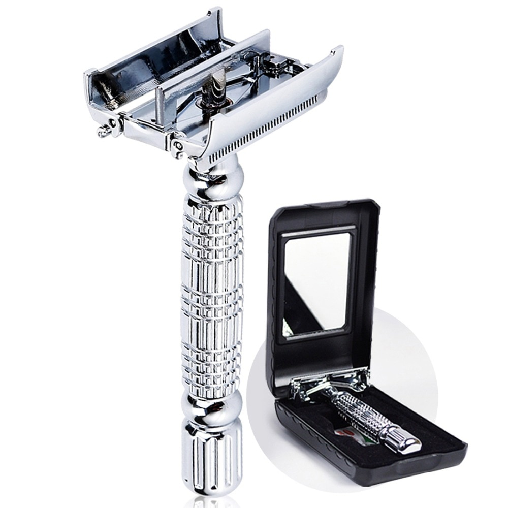 Double Edge Razor with Mirrored Case - Image 6