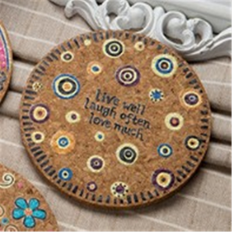 Cork Coasters Drink Holder Mats (4Pcs) - Image 3