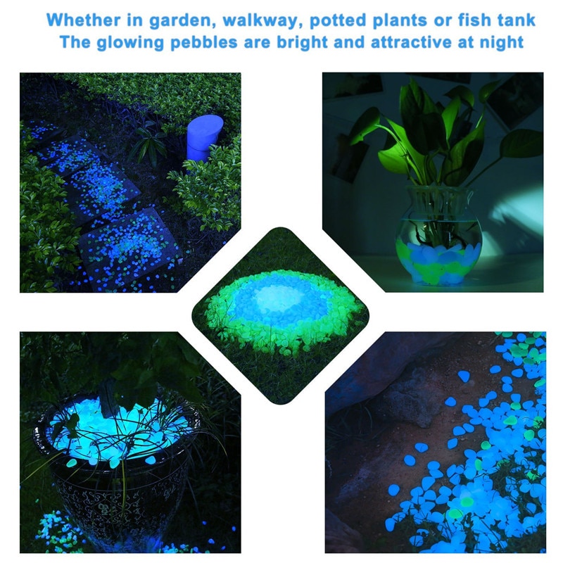 Glow In The Dark Pebbles 100PC Set - Image 4